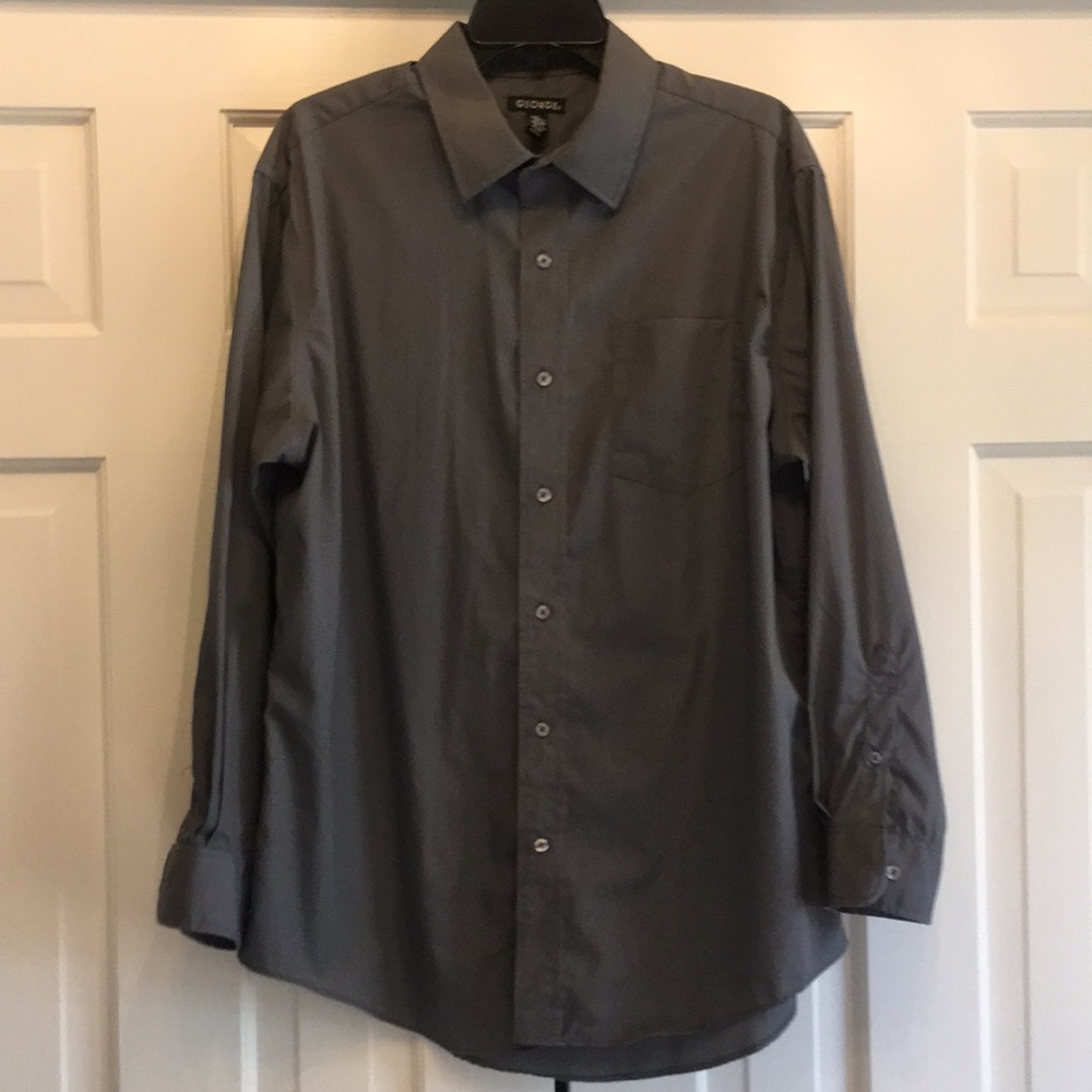 Final Price— UEC George Men’s Long-Sleeved Dress Shirt Size L Gray